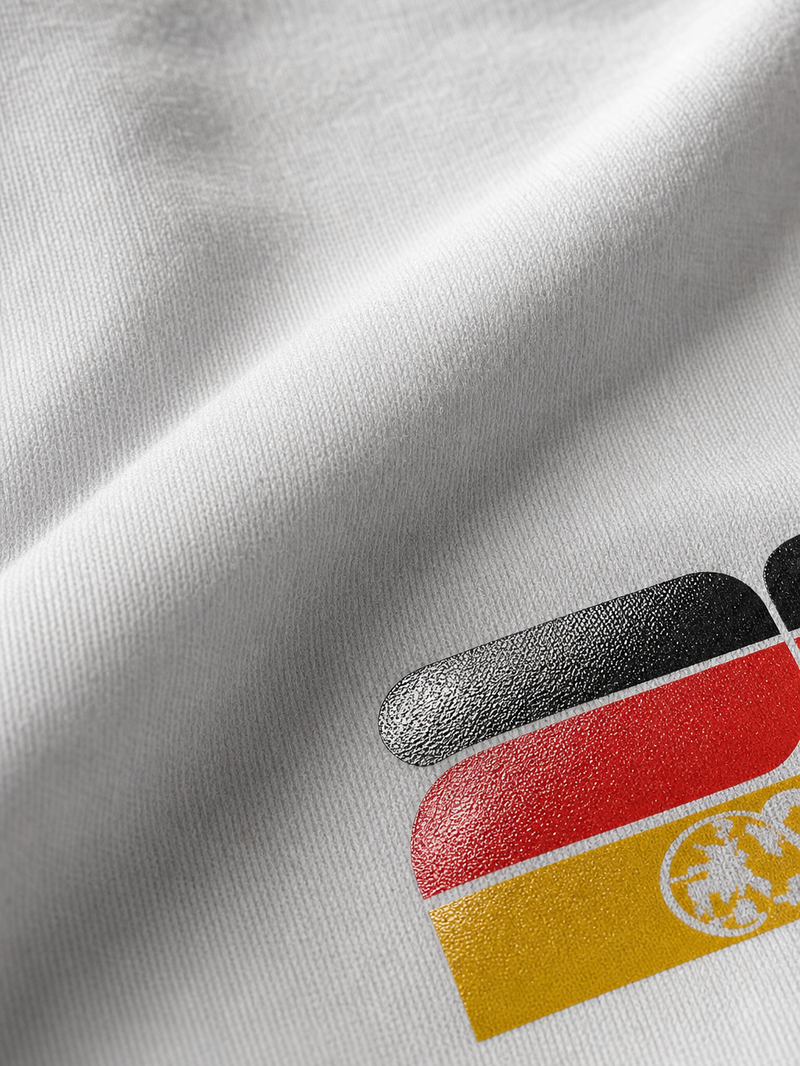 Off Supply Germany Trophy White T-Shirt – close-up detail
