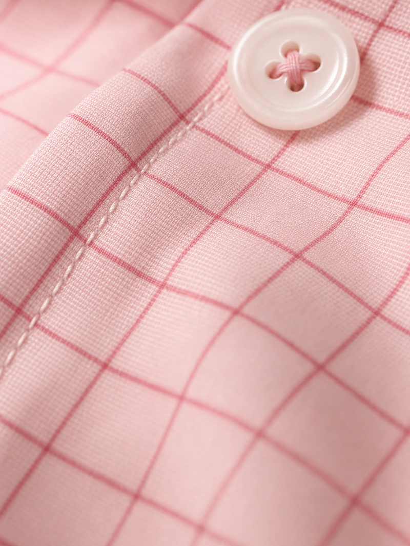 OFF SUPPLY EVERYDAY SHIRT IN PINK – close-up detail