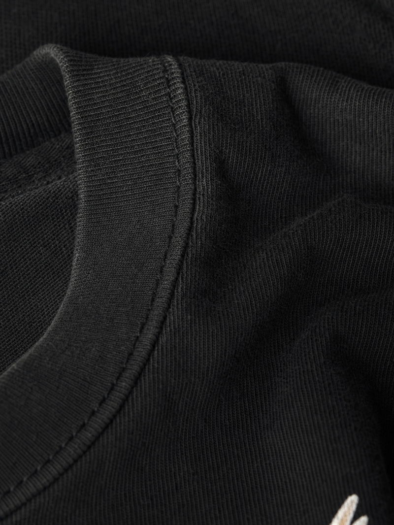 OFF SUPPLY CORE PEOPLE BLACK TANK – close-up detail