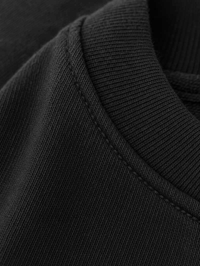 OFF SUPPLY MET YOUR MOM BLACK TANK – close-up detail