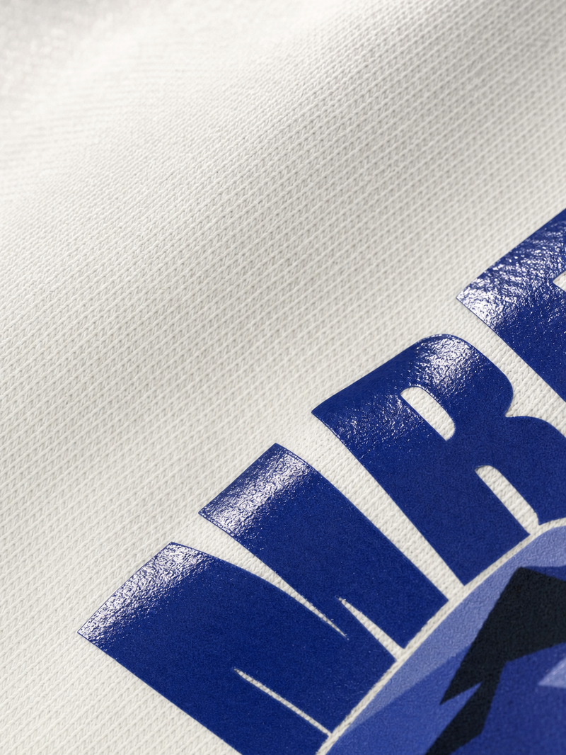 Off Supply Mbappé Pulse White T-Shirt – close-up detail
