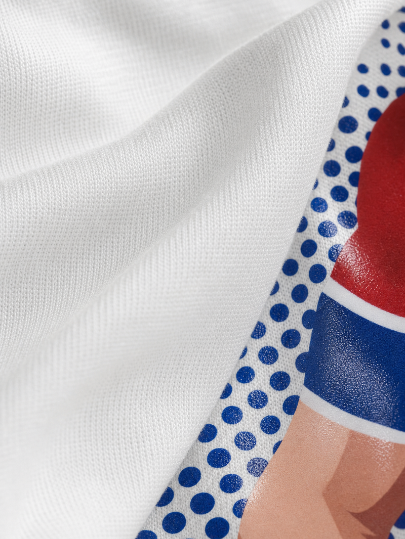Off Supply Erling Haaland White T-Shirt – close-up detail