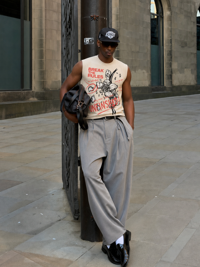 OFF SUPPLY BREAK THE RULE BEIGE TANK – model front