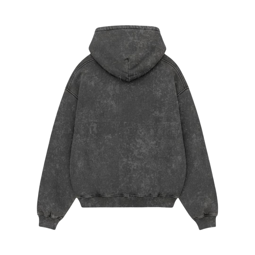 OFFSUPPLY GRAPHITE ACID WASH HOODIE