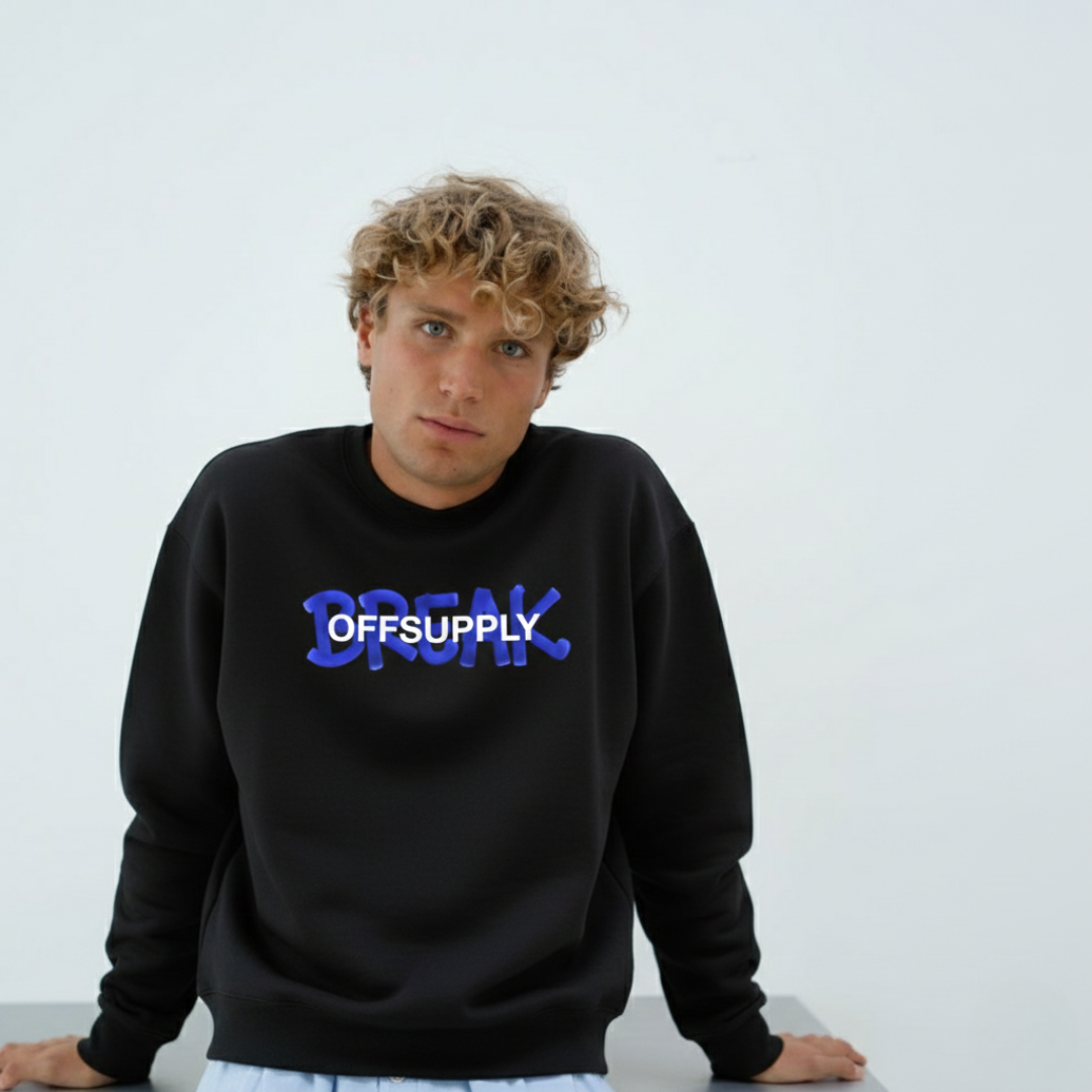 OFFSUPLY NOTHING REAL EVER FADES OVERSIZED SWEATSHIRT