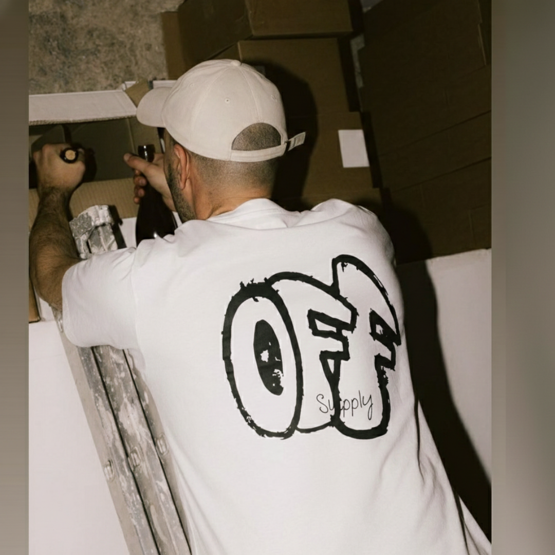 Off supply Club white t-shirt