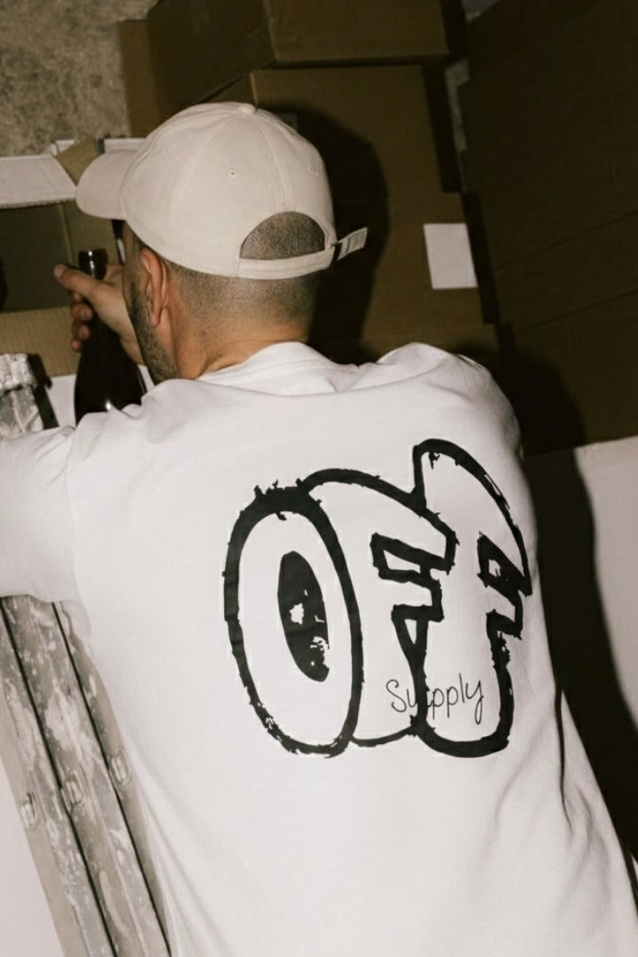 Off supply Club white t-shirt