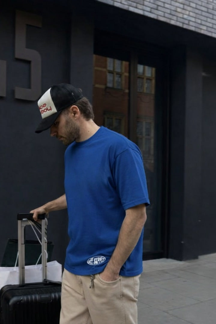 Off supply Always In Motion Blue T-shirt