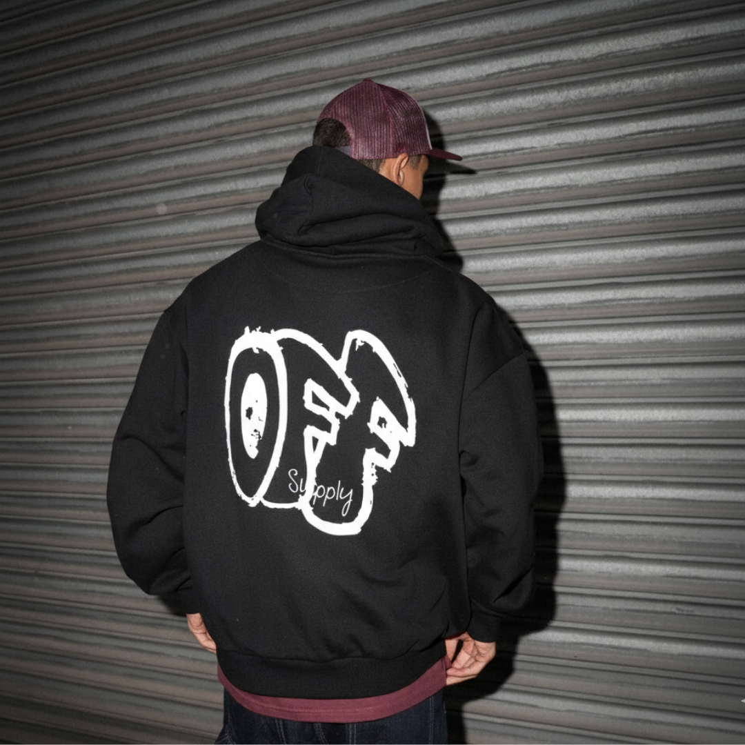 Off supply Club black Hoodie