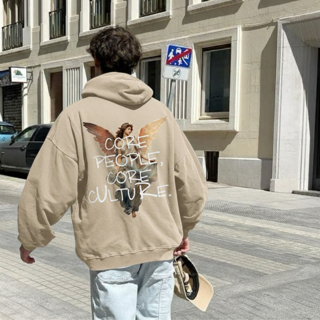 Off supply Core People Core Culture Beige Hoodie