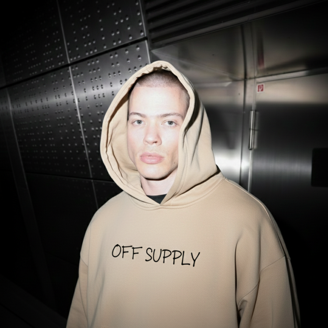 Off supply Core People Core Culture Beige Hoodie