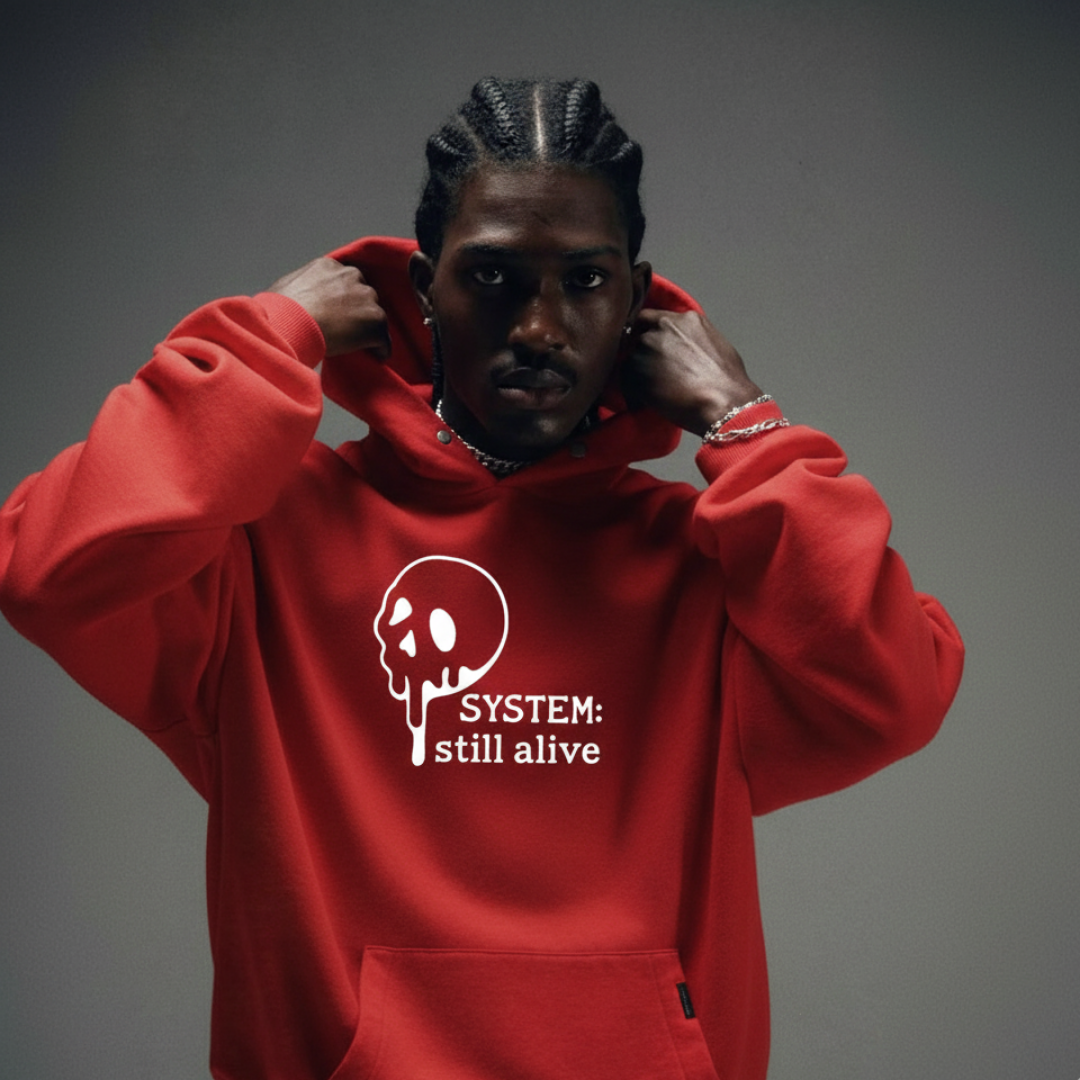 Off supply Don_t Die red hoodie