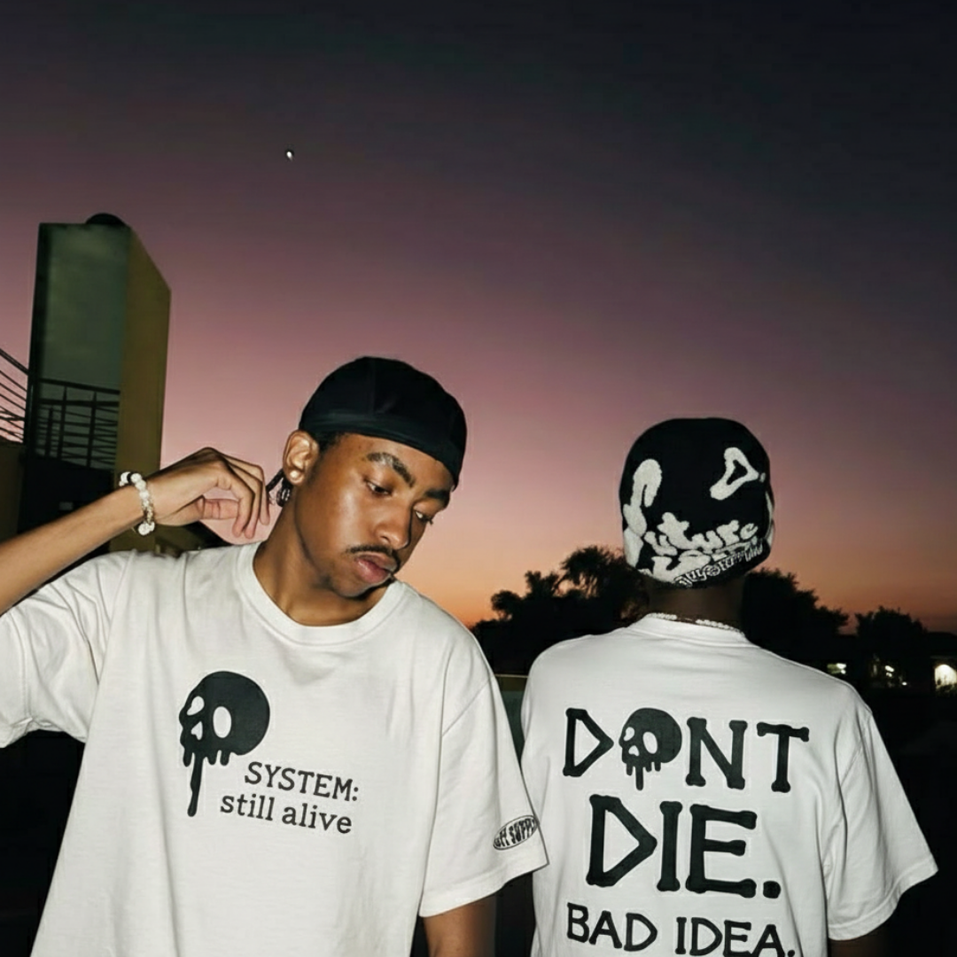 Off supply Don_t Die white t-shirt