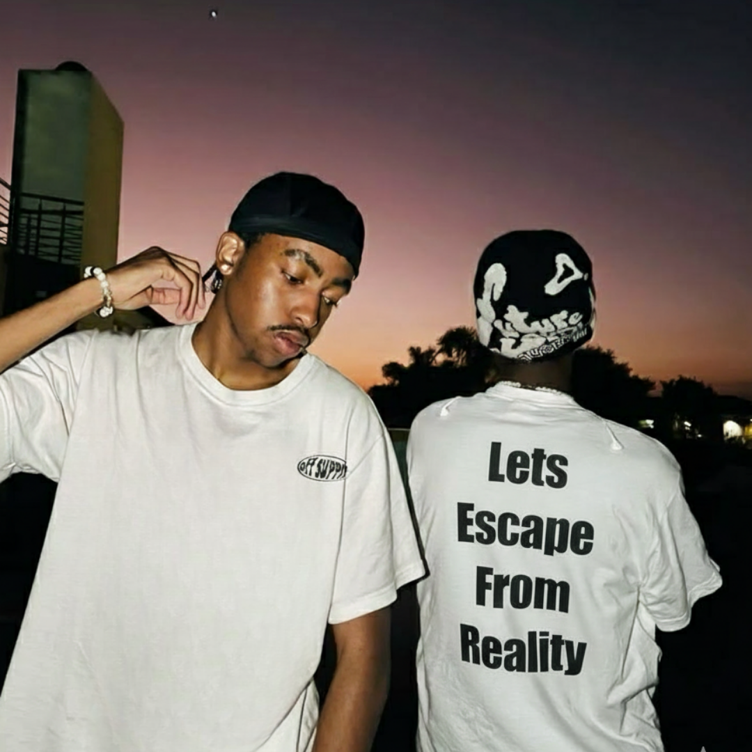 Off supply Escape From Reality white t-shirt