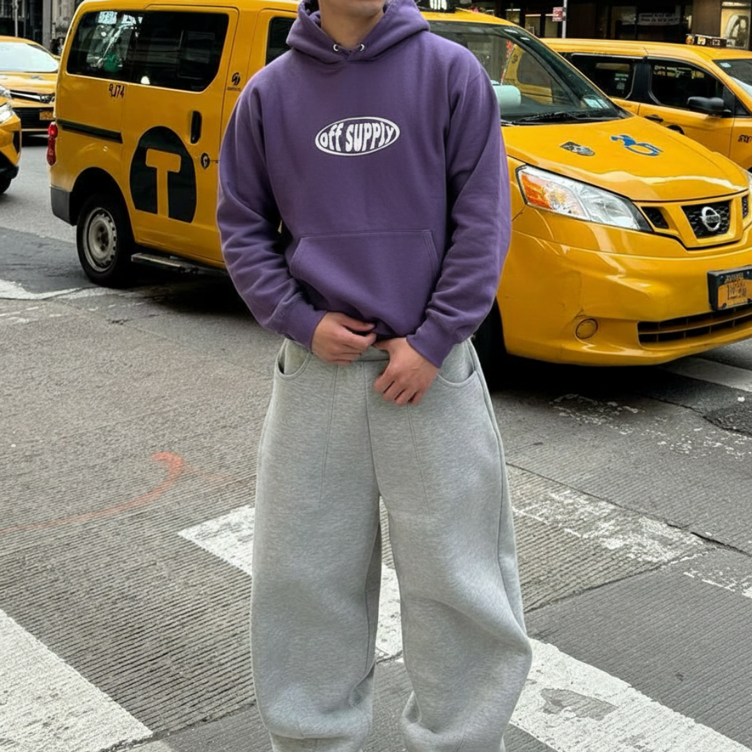 Off supply Escape From Reality purple hoodie