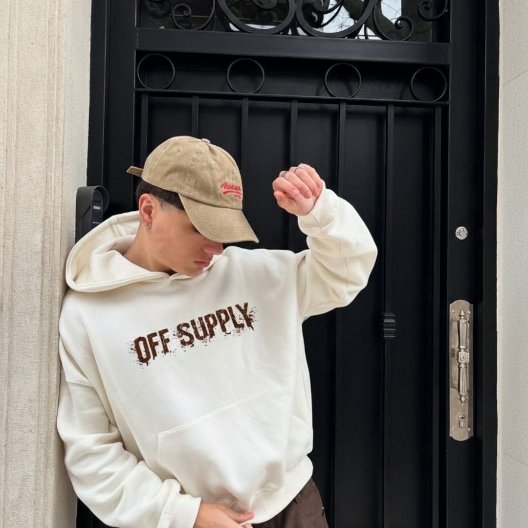 Off supply Eye Angel beige Hoodie
