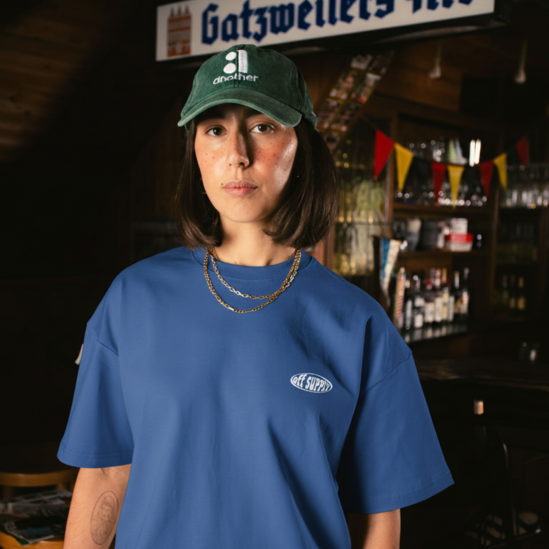 Off supply From First to last blue t-shirt