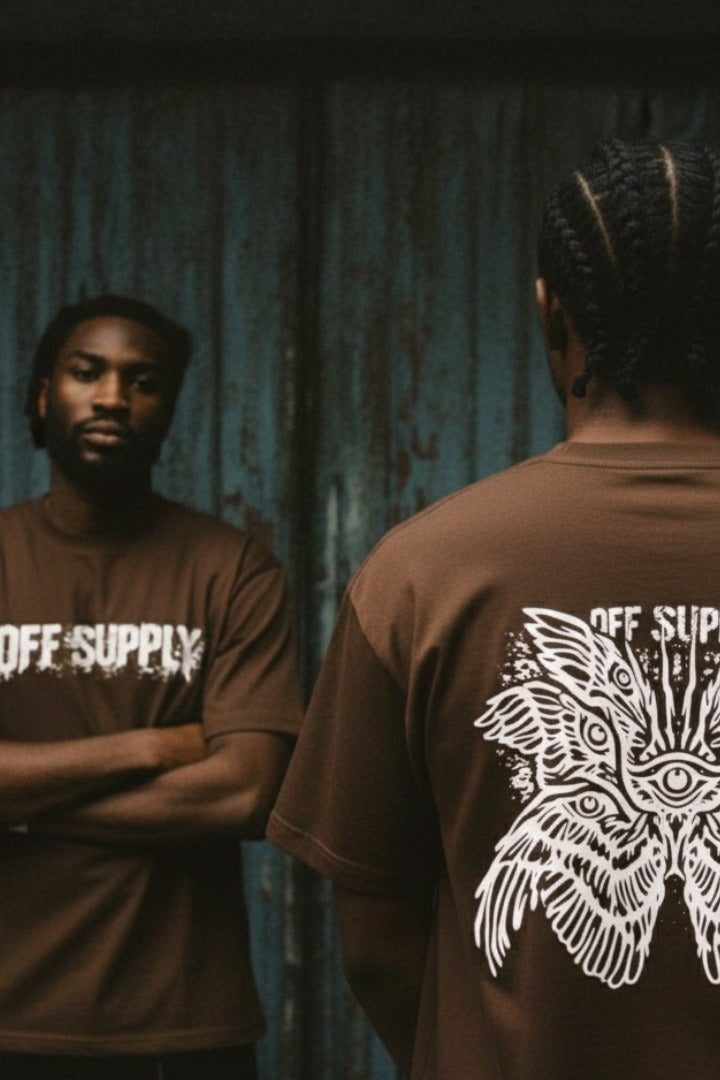 Off supply Eye Angel Brown T-shirt