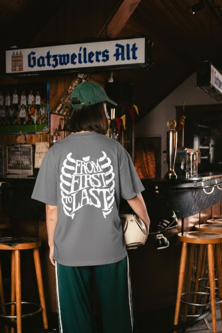 Off supply From First to last grey t-shirt