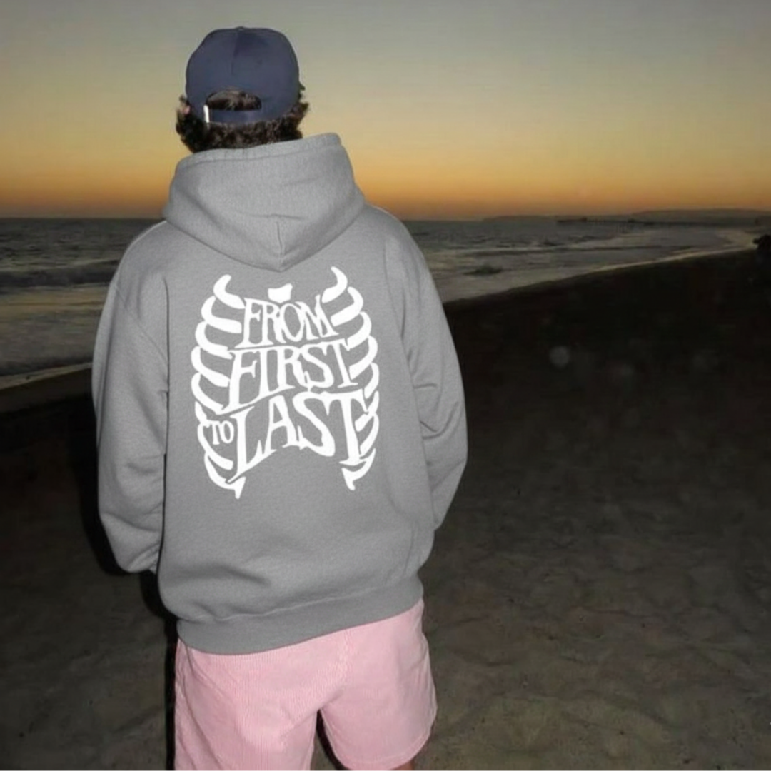 Off supply From First to last grey Hoodie