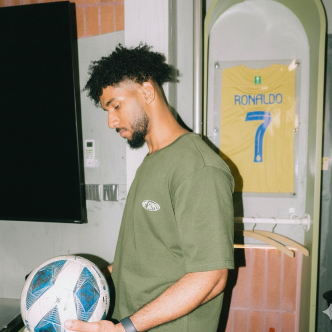 Off supply Modern Fashion olive green t-shirt