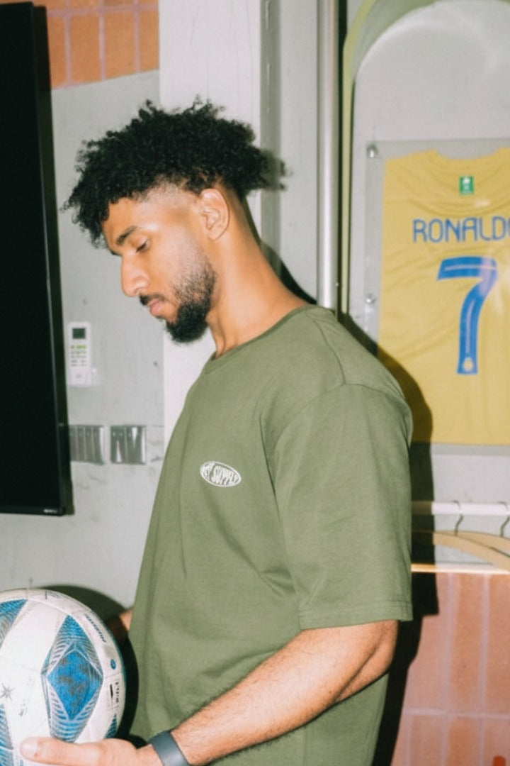 Off supply Modern Fashion olive green t-shirt