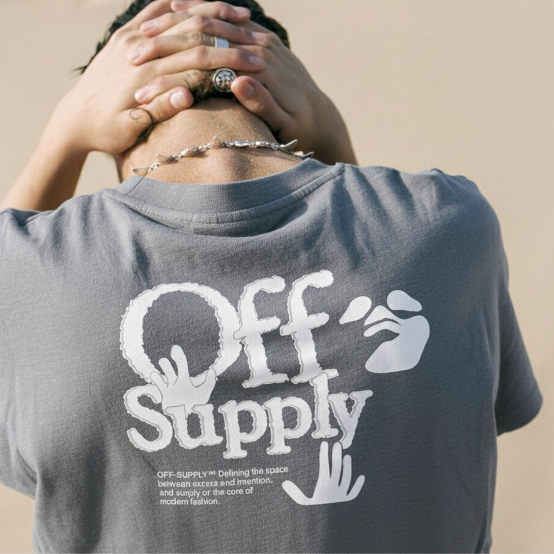 Off supply Modern Fashion grey t-shirt