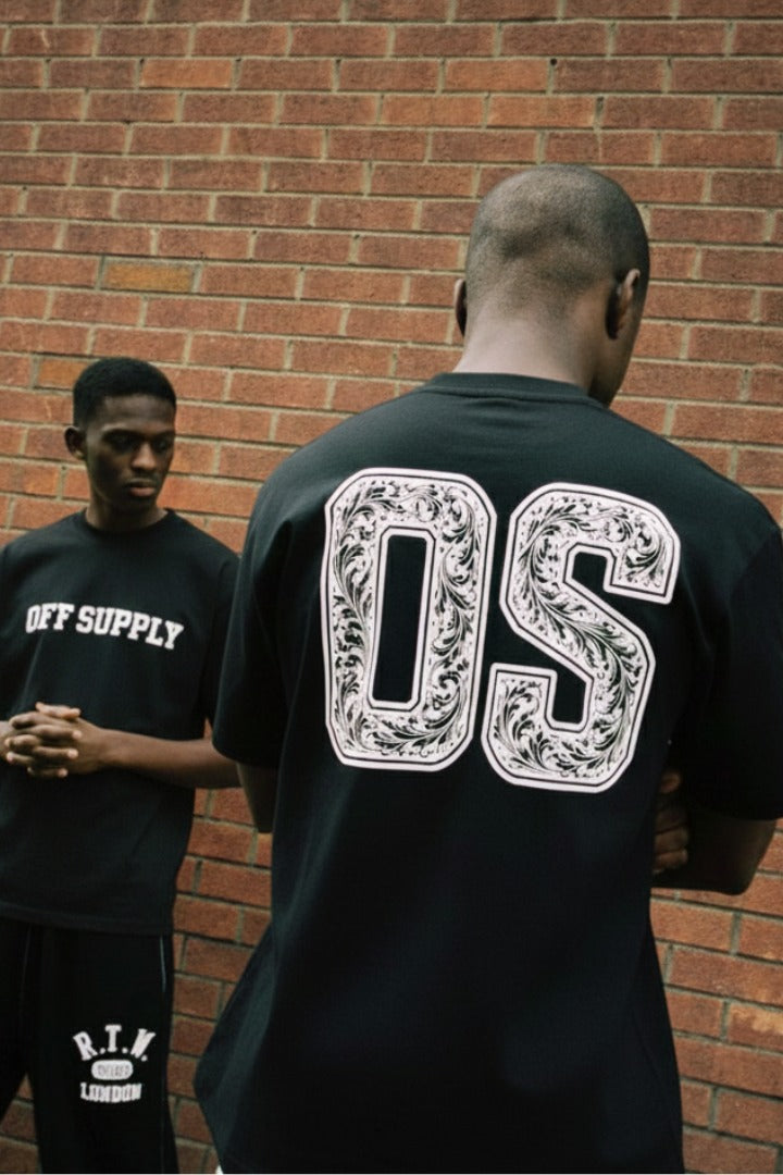 Off supply OS black T-shirt