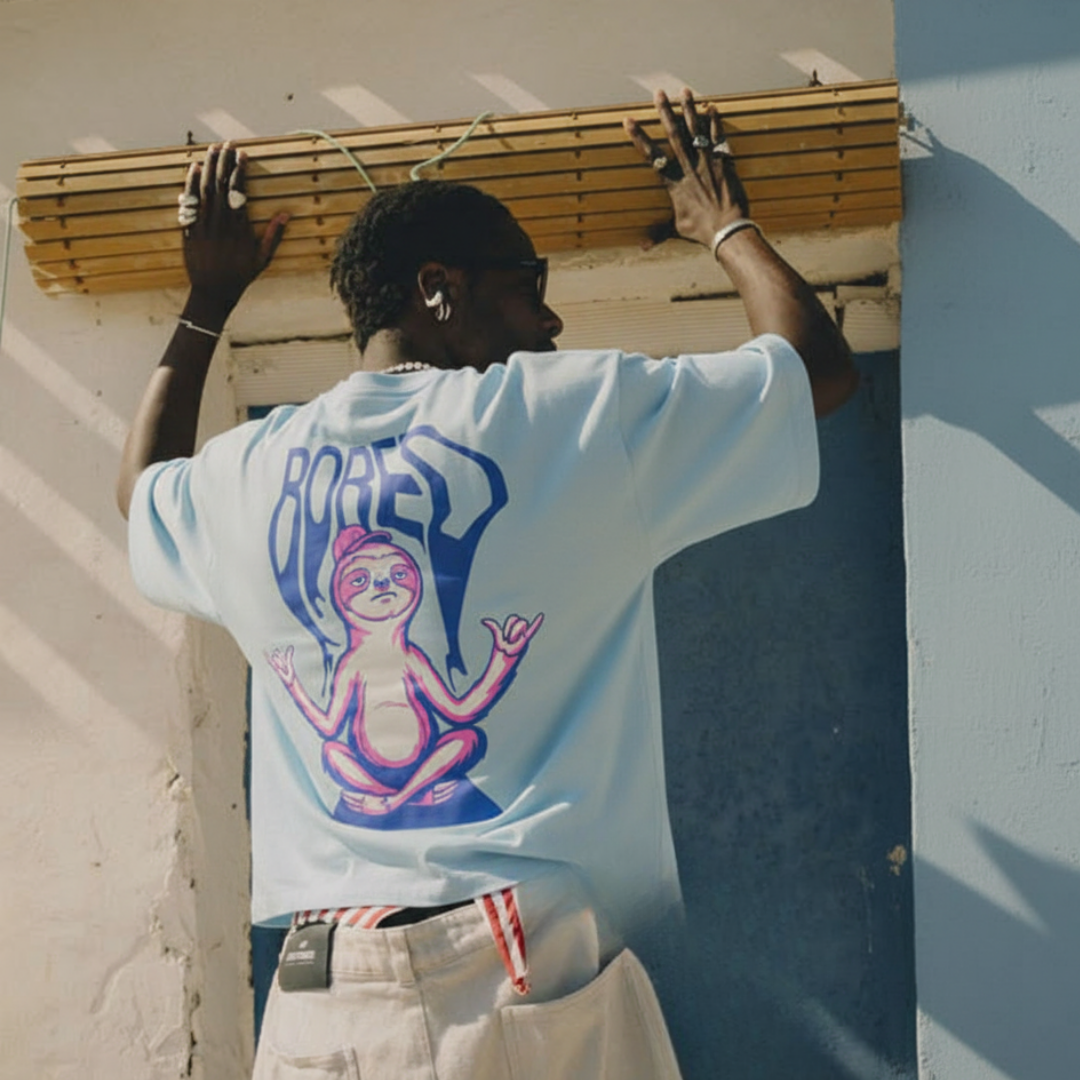 Off supply Bored light Blue T-shirt