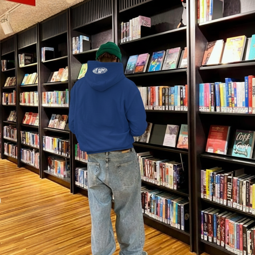 Off Supply Always In Motion Blue Hoodie