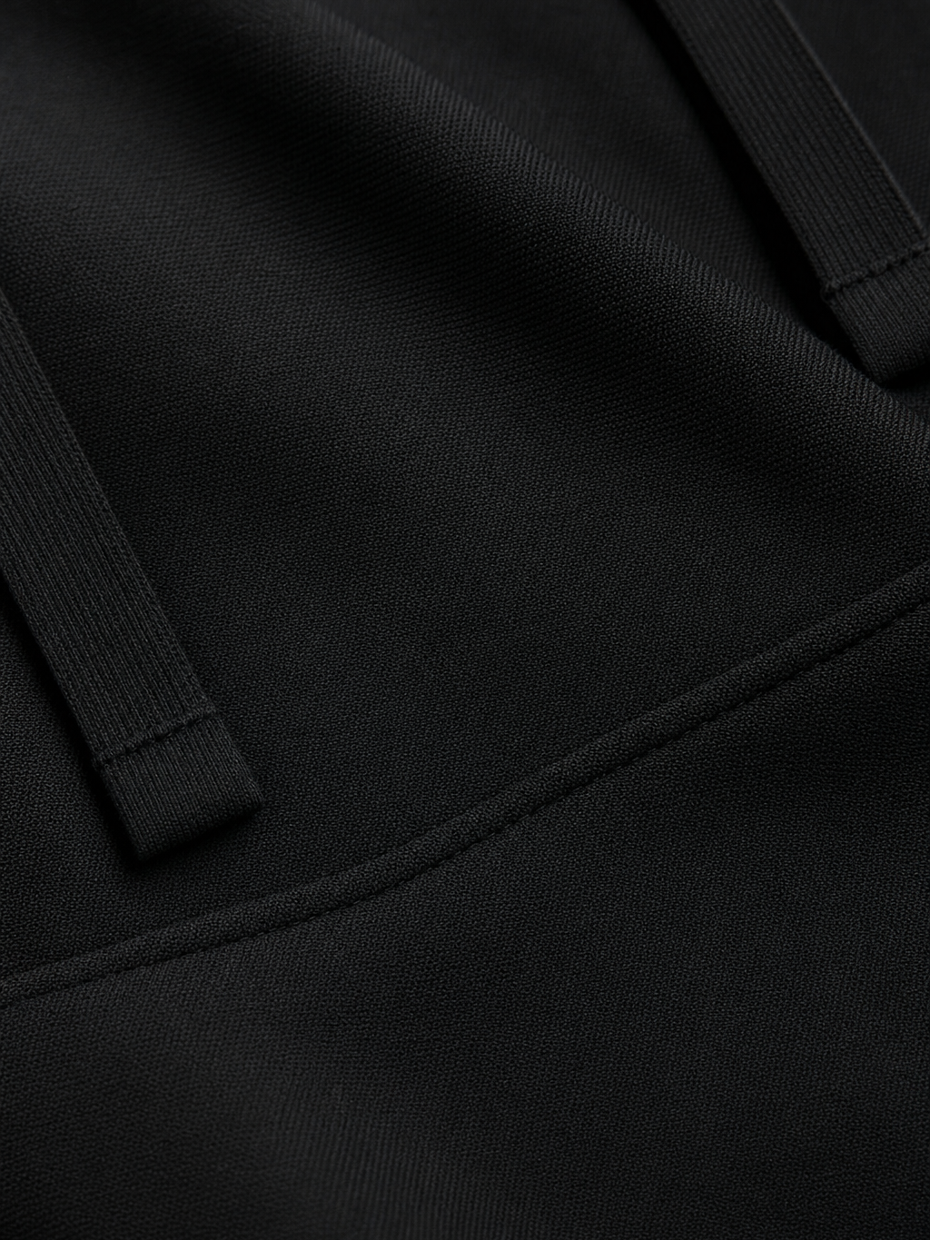 Off Supply Horizon Black Trousers – close-up detail