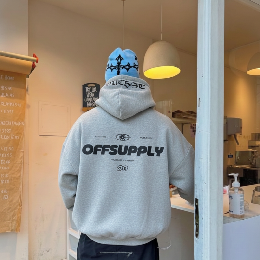 Off supply Together in Fashion grey hoodie