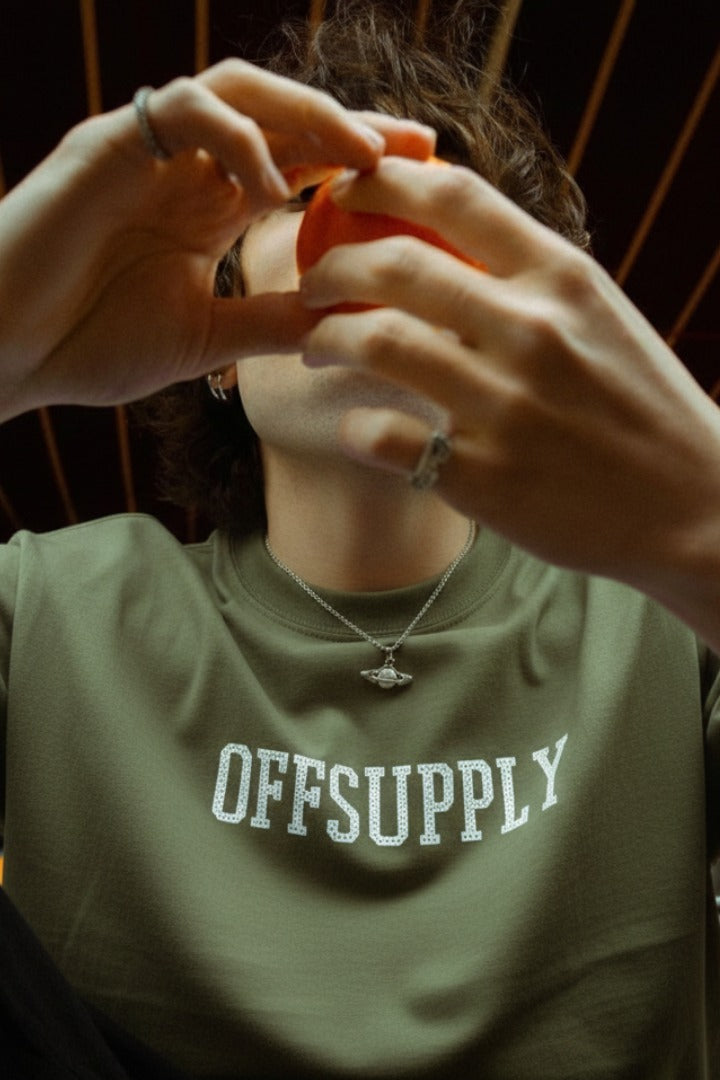 Off supply They come they go Olive T-shirt