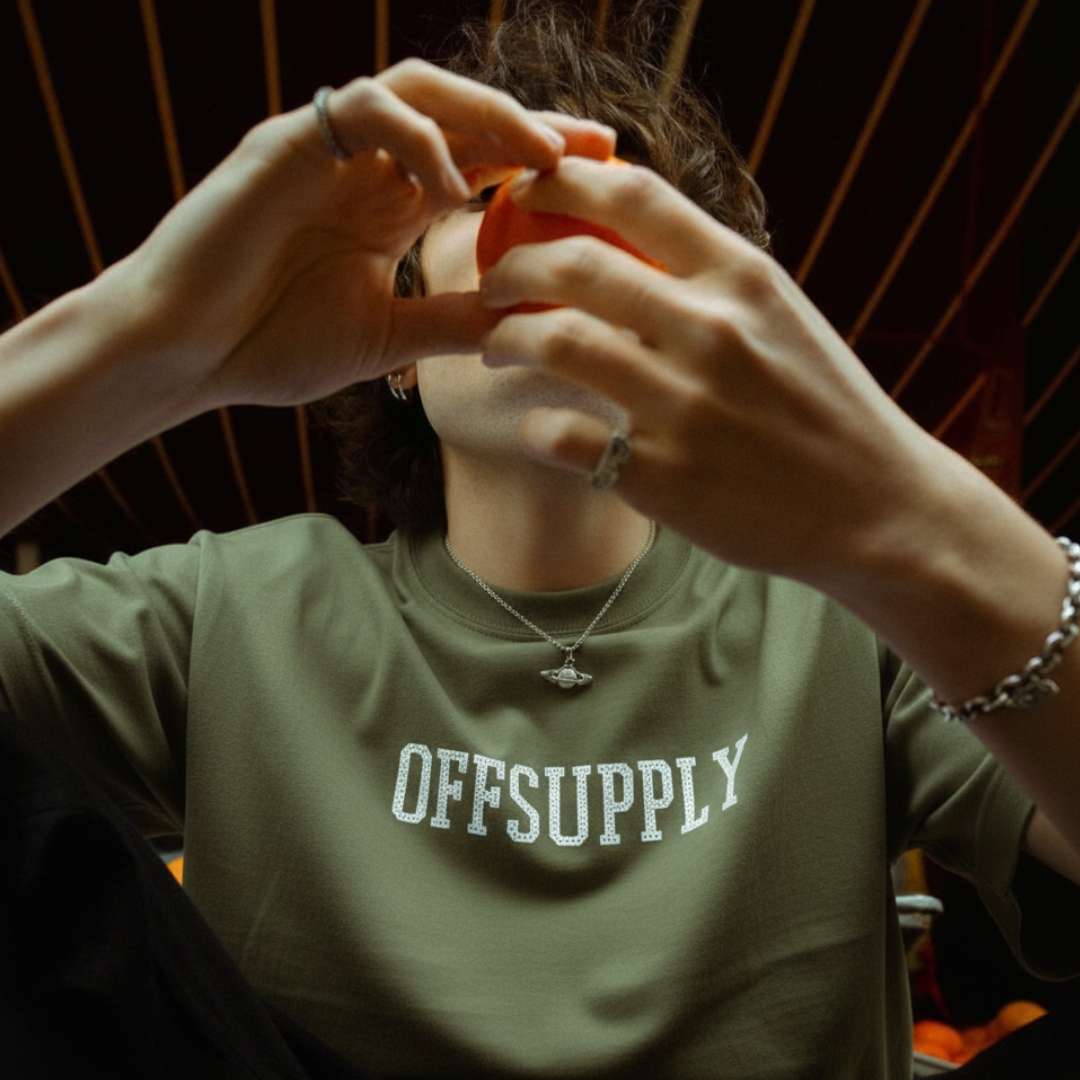 Off supply They come they go Olive T-shirt