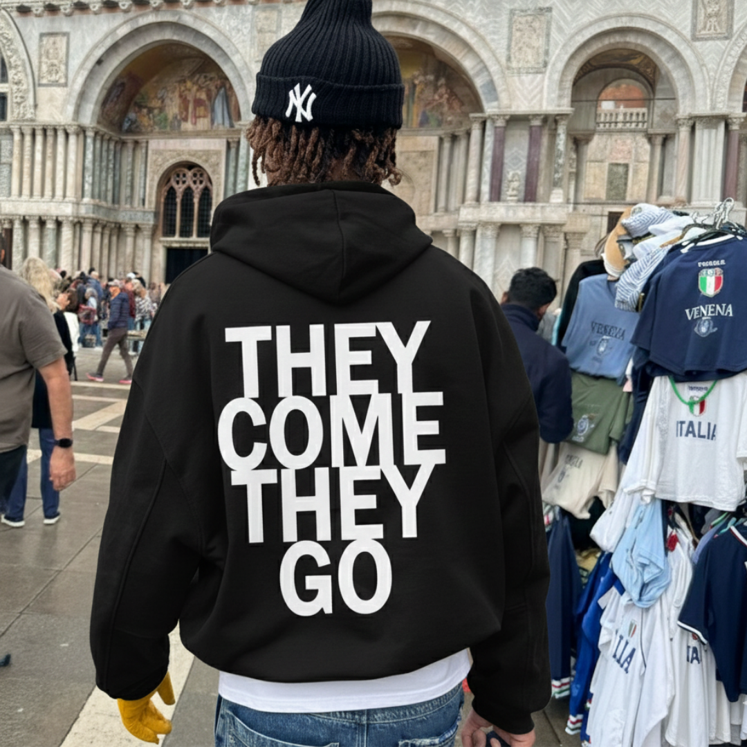Off supply They come they go Black Hoodie