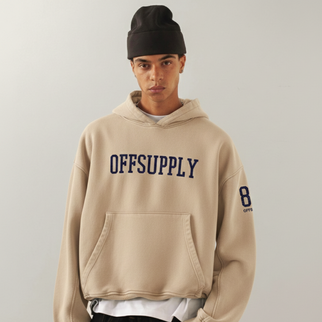 Off supply They come they go Beige Hoodie