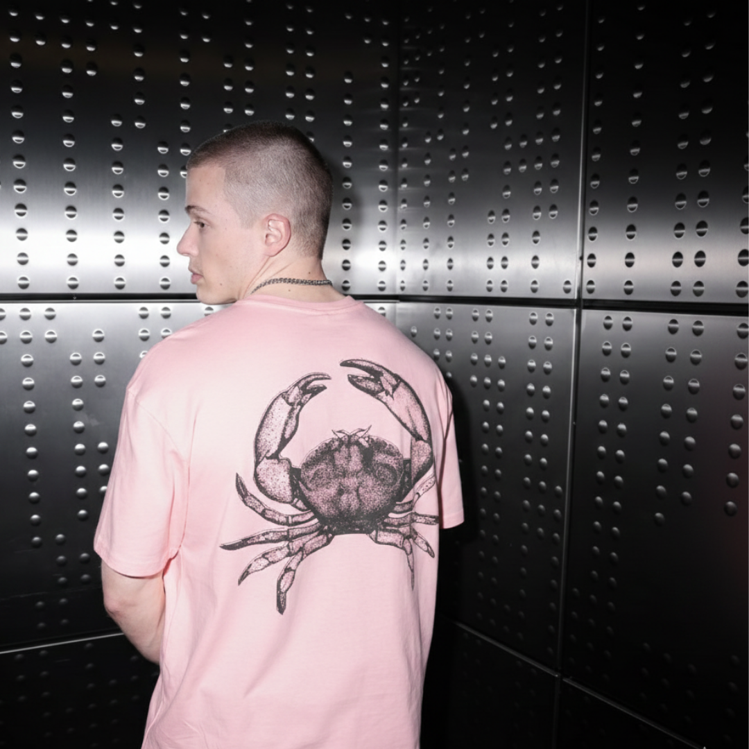 Off supply The crab pink t-shirt