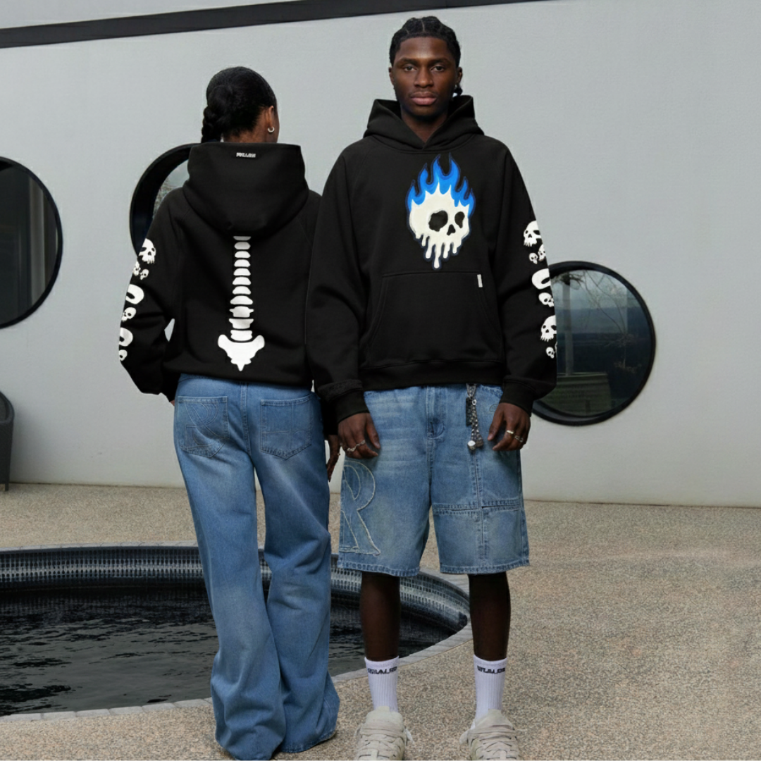 Off supply Skulls black Hoodie