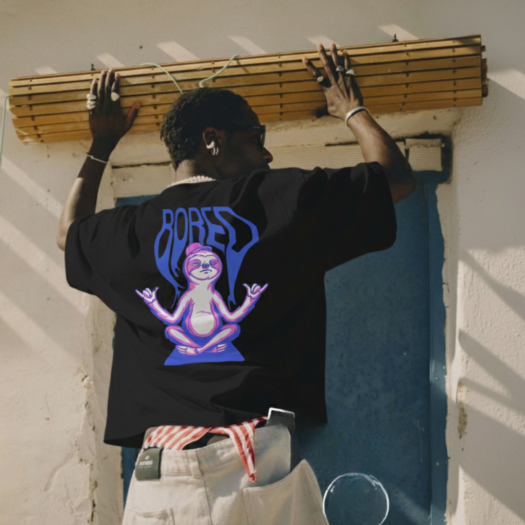 Off supply Bored black T-shirt