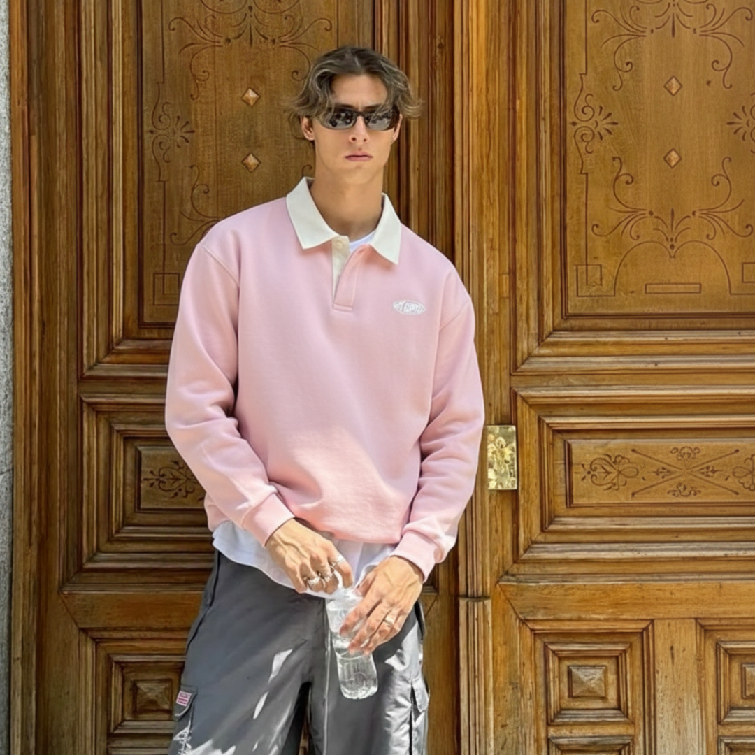 Off supply Classic Baby Pink Polo Sweatshirt