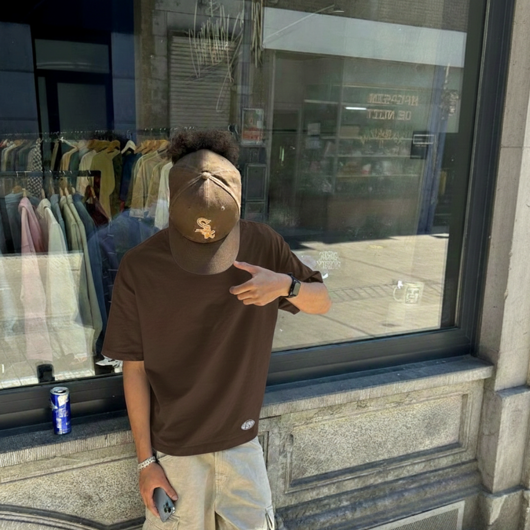 Off supply SOS Brown T-shirt