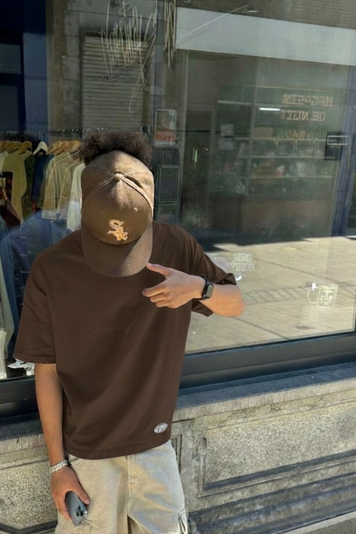 Off supply SOS Brown T-shirt