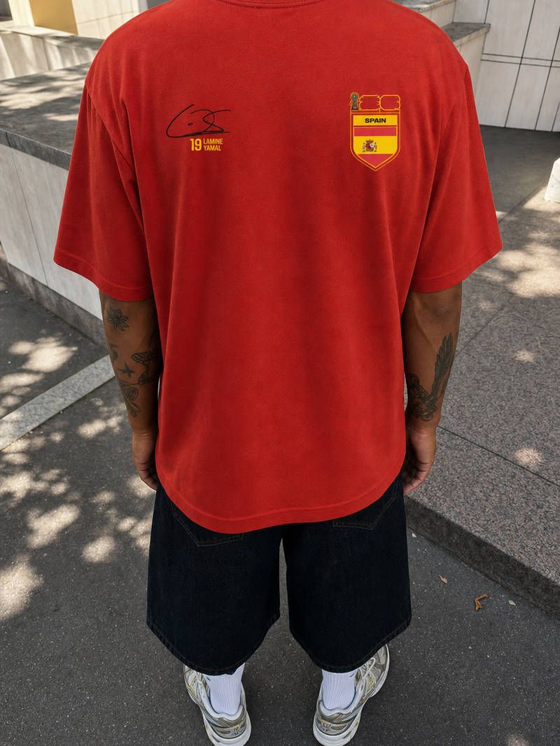 Off Supply Yamal Rising Red T-Shirt – model back