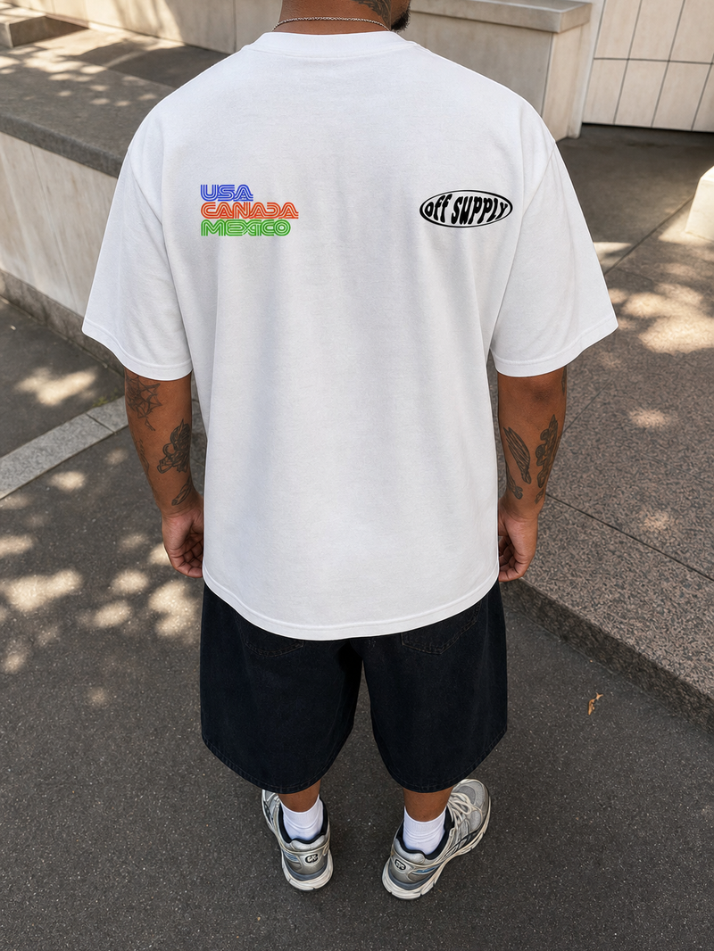 Off Supply FIFA 26 Legacy White T-Shirt – model back