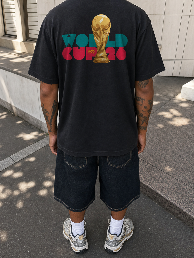 Off Supply Portugal 26 Black T-Shirt – model back