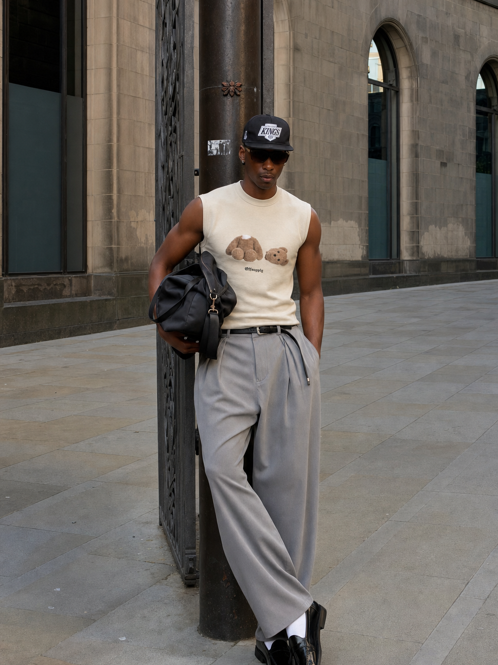 OFF SUPPLY BROKEN BEAR CLASSIC BEIGE TANK – model front