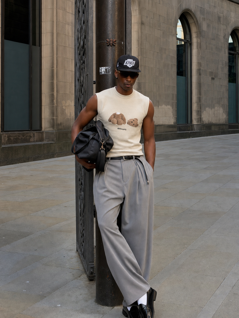 OFF SUPPLY BROKEN BEAR CLASSIC BEIGE TANK – model front
