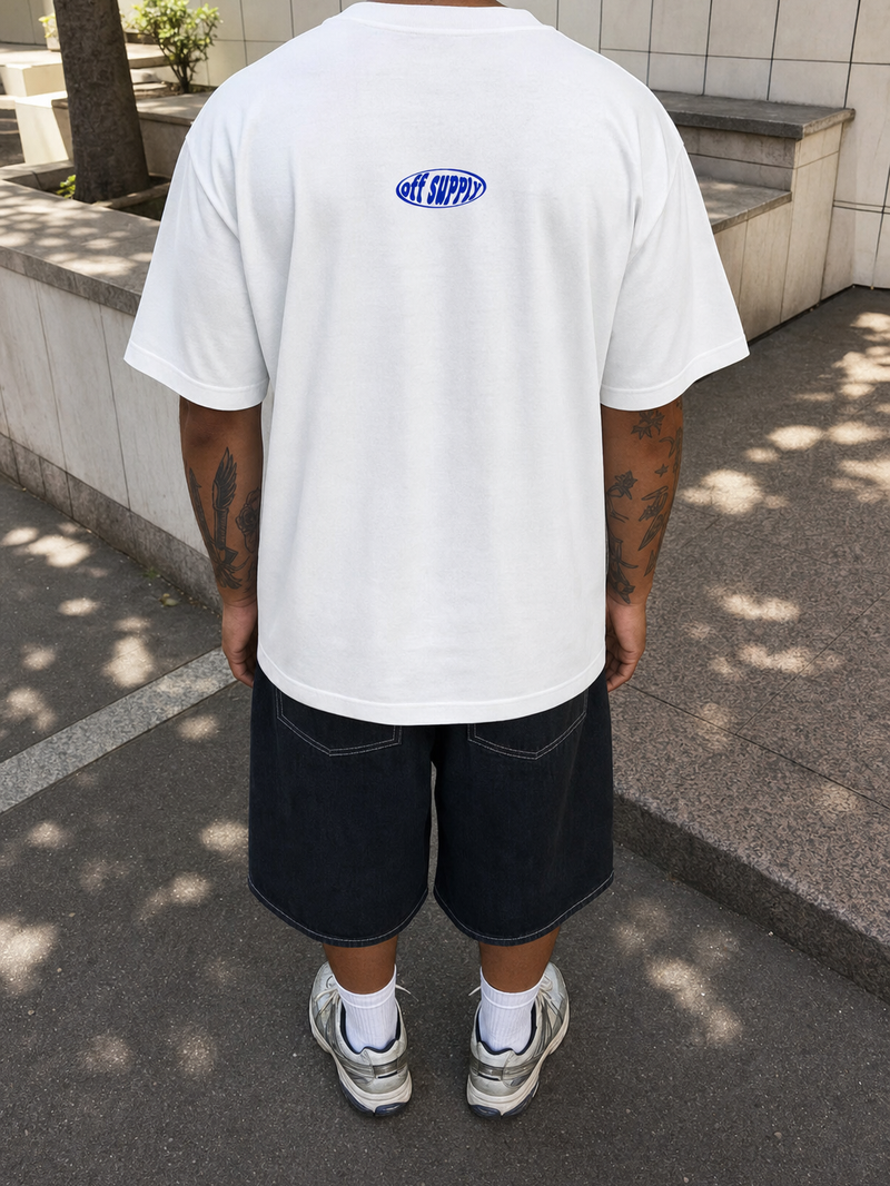 Off Supply Mbappé Pulse White T-Shirt – model back
