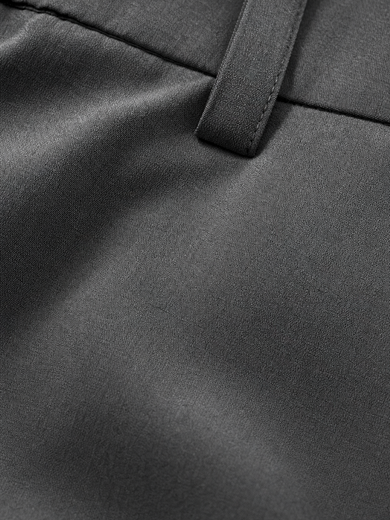 Off Supply Essence Gray Trousers – close-up detail