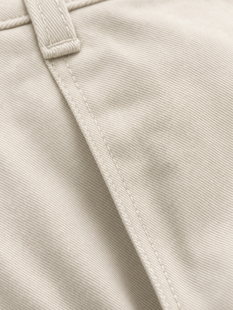 Off Supply Drift Ivory Pants – close-up detail